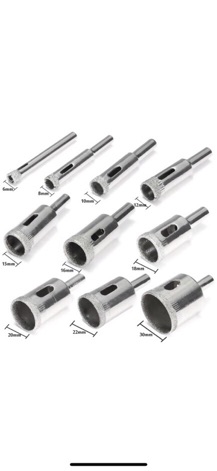 Mũi khoan kính các cỡ 6mm->30mm