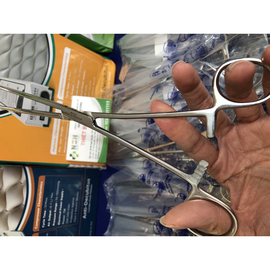 ✅  Panh PEN y tế thẳng không mấu,PANH Pen kẹp bông băng y tế thẳng không mấu 12cm 18cm 20cm 24cm Pakistan