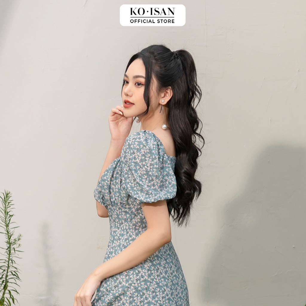 [Mã BMBAU50 giảm đến 50K đơn 99K] Váy hoa nhí vintage dáng dài thiết kế tay phồng nữ tính KOISAN 21056689 | WebRaoVat - webraovat.net.vn