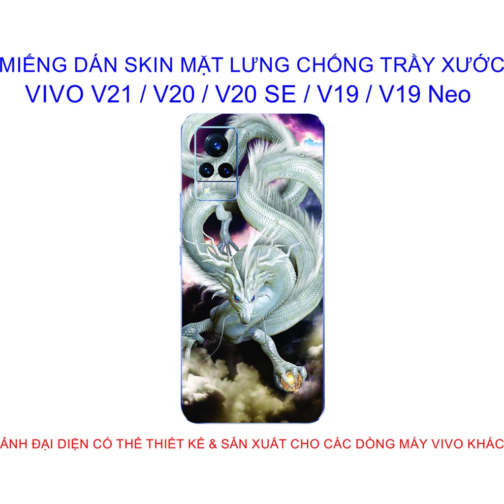 Miếng Dán Skin mặt lưng VIVO V21 / V20 / V20 SE / V19 / V19 Neo chống trầy xước