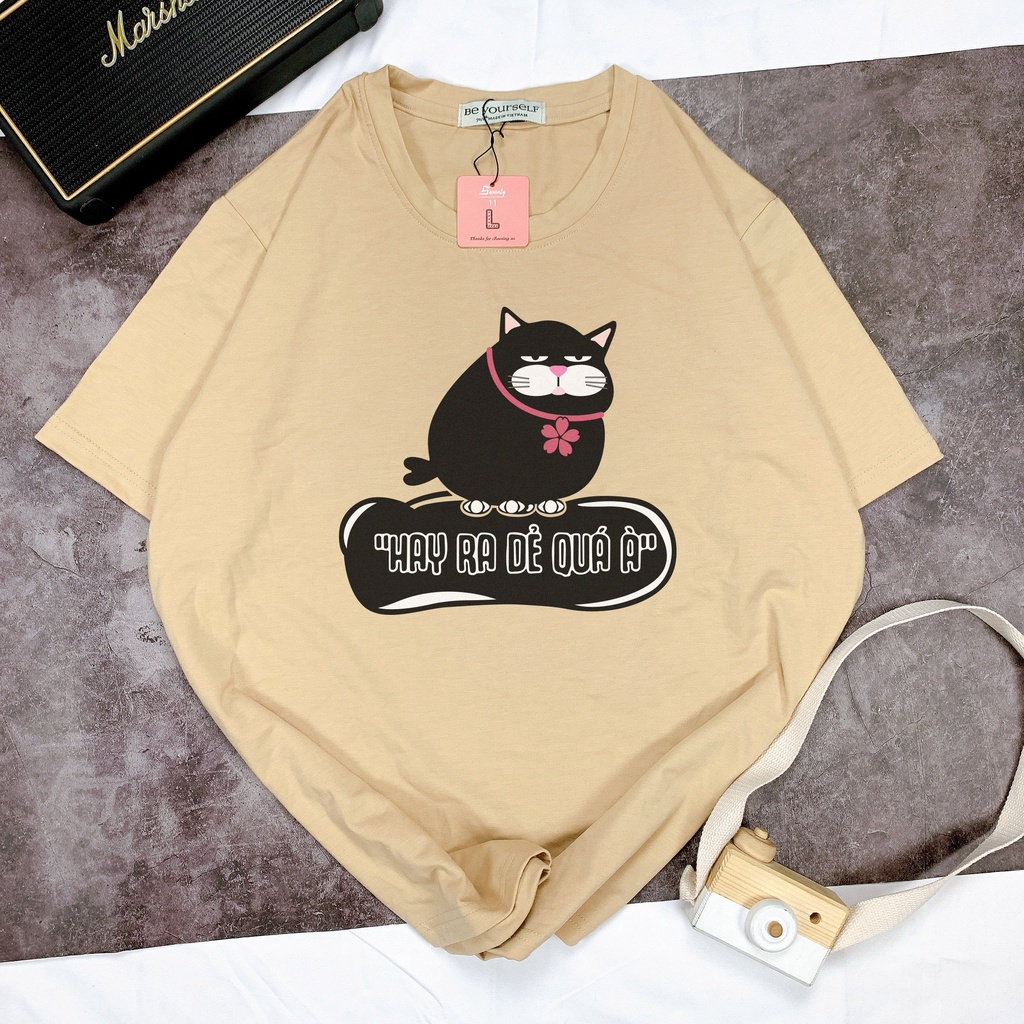Áo thun tay ngắn Be Yourself unisex size M L XL - MISS XUI JENNIFER "HAY RA DẺ QUÁ À" Trending