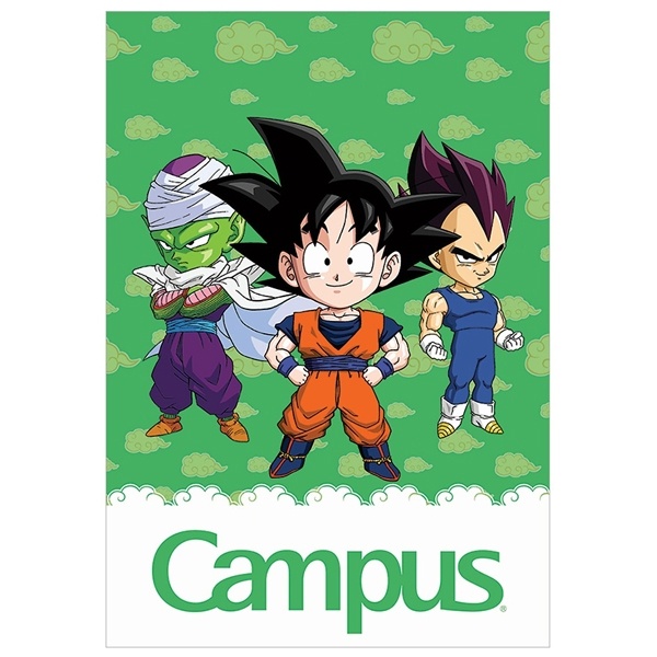 Vở Dragon Ball Z - B5 4 Ô Ly 80 Trang ĐL 100g/m2 - Campus NB-BDBC80 (Mẫu Màu Giao Ngẫu Nhiên)