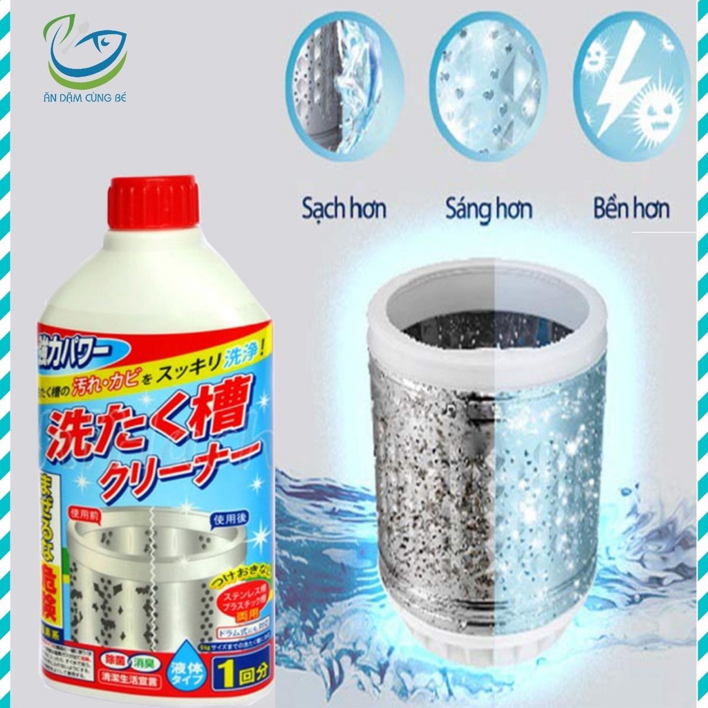 Nước tẩy lồng máy giặt Kyowa 400g Nhật Bản khử mùi hôi vi khuẩn chất lượng cao chính hãng 21412