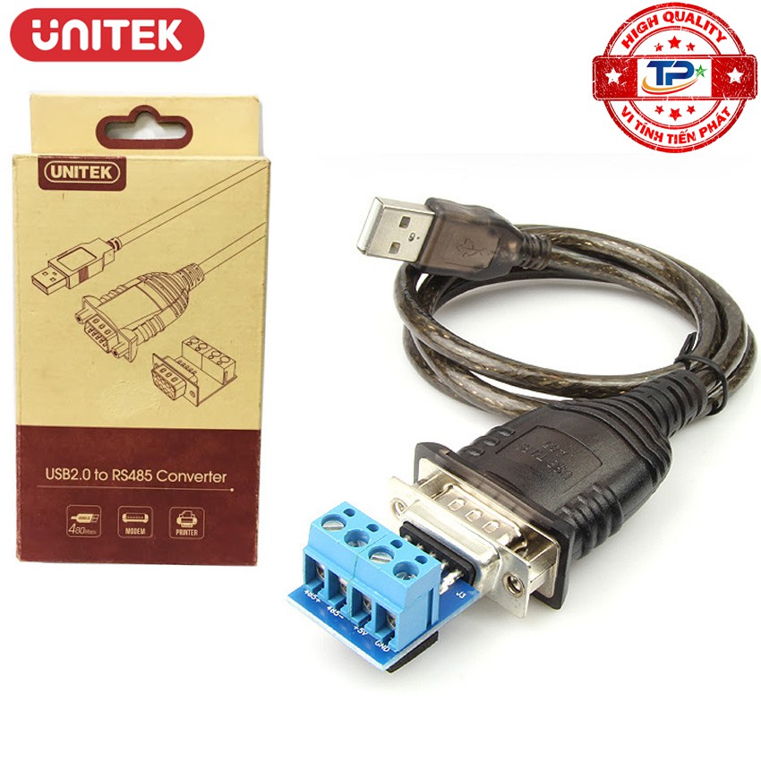 Cáp chuyển USB sang COM 9 RS485 Unitek Y-1081 RS-485