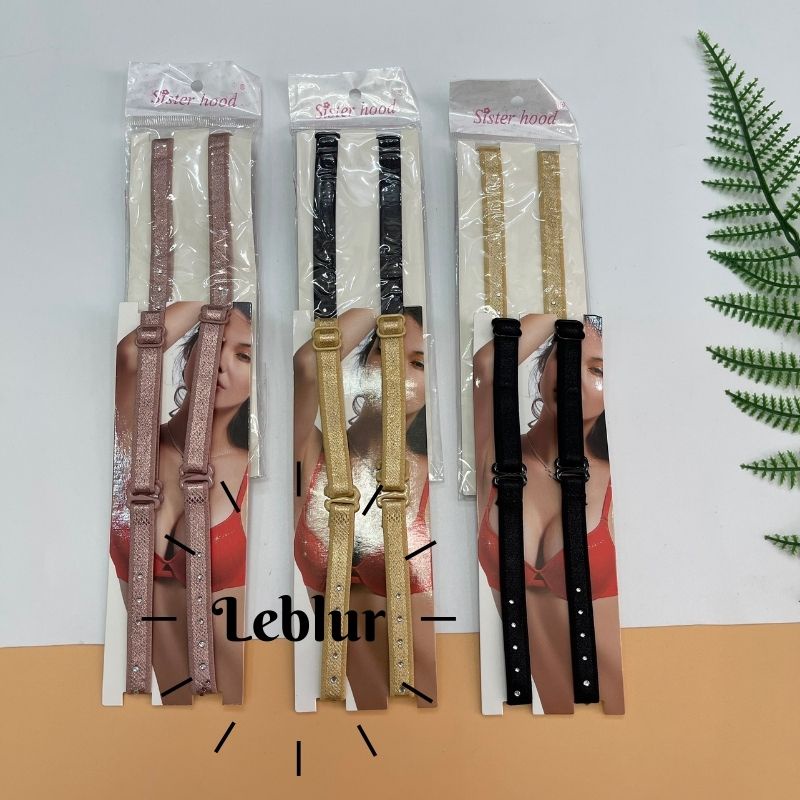 Dây áo ngực Sisterhood chuẩn Thái đính hạt cá tính, nhiều màu, dây áo lót có móc điều chỉnh, Leblur