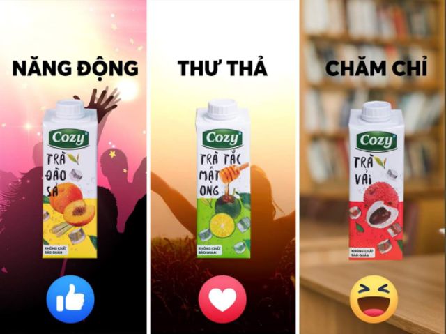 {Lẻ 1 Hộp 225ml} Trà Hoa Quả Cozy Uống Liền