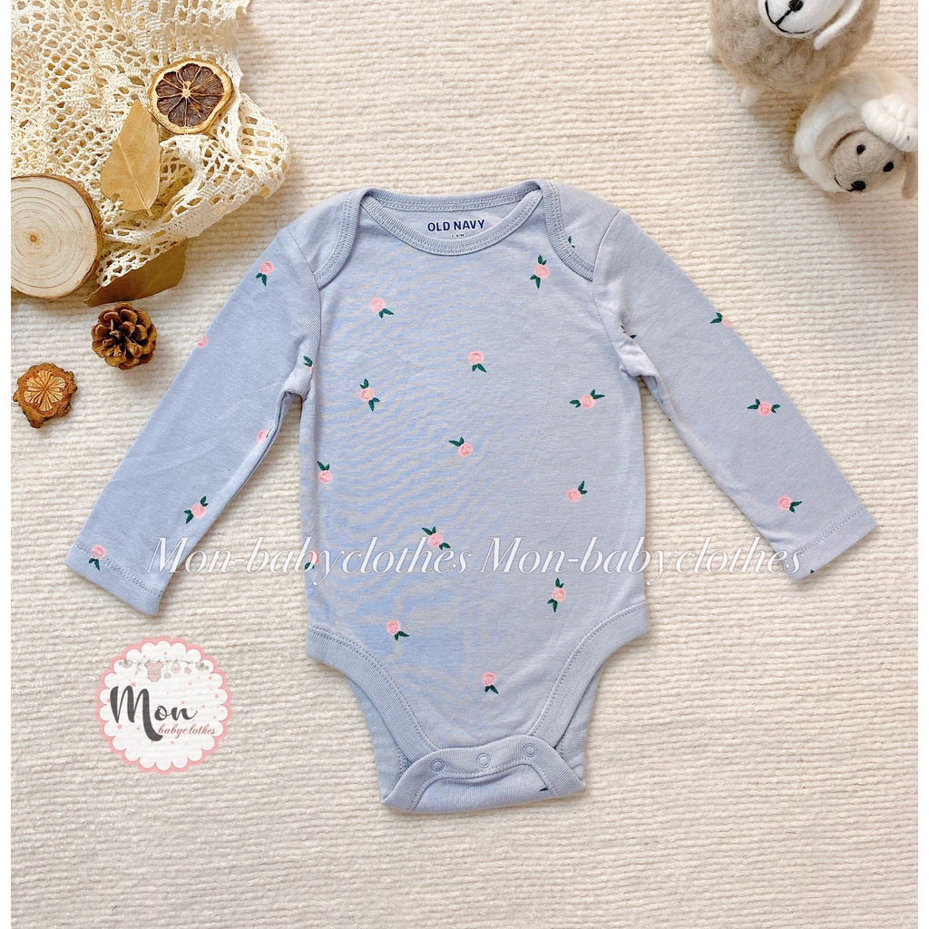 Áo body chip dài tay 0ldnavy [ Hoa hồng ghi]