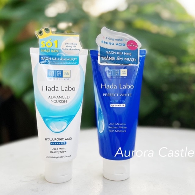 Sữa rửa mặt dưỡng ẩm, làm sáng da Hada Labo 80gr