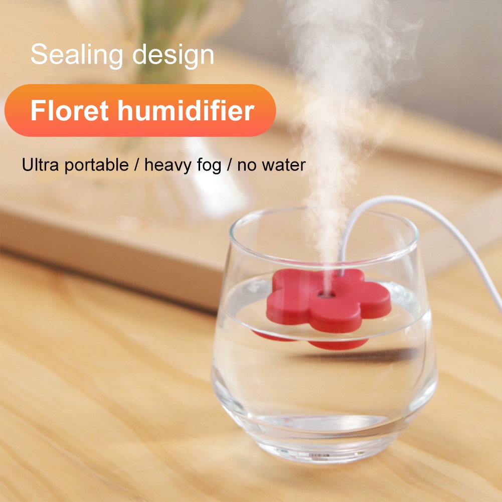 Máy tạo độ ẩm USB xách tay xe du lịch cốc nước hoa nhỏ phun nhà mini phun không khí hoa