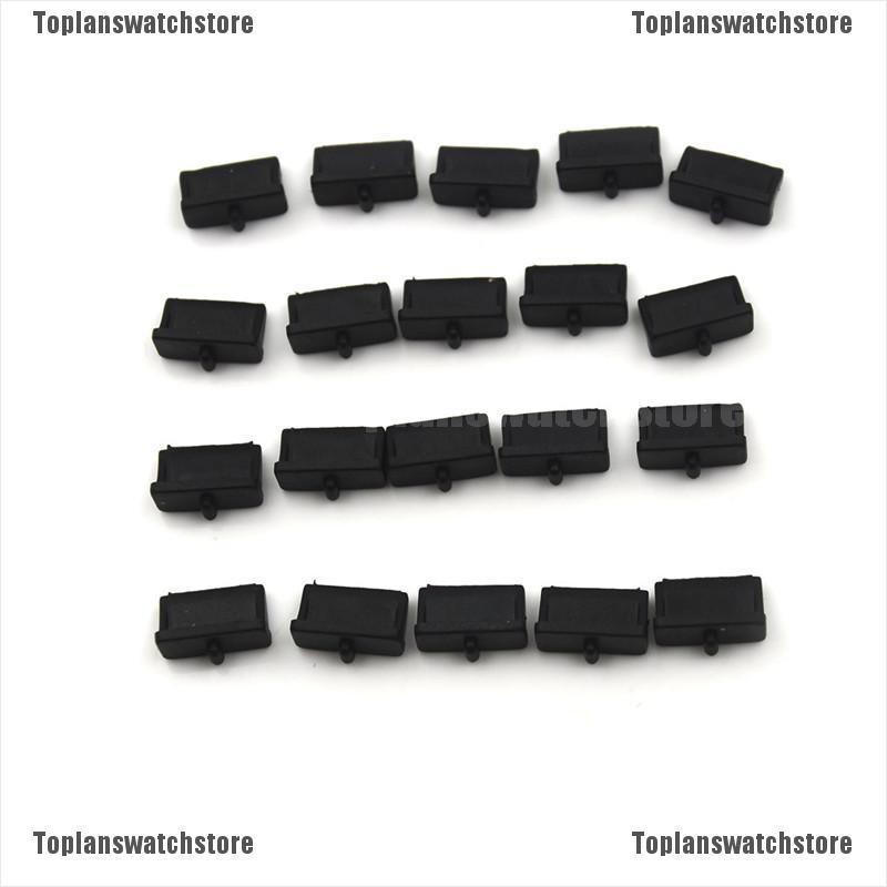 Set 20 Nắp Nhựa Mềm Đậy Ổ Cắm USB Chống Bụi Cho Nữ