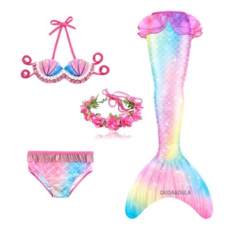 Bộ Đồ Bơi Nàng Tiên Cá Xinh Xắn Cho Bé Gái