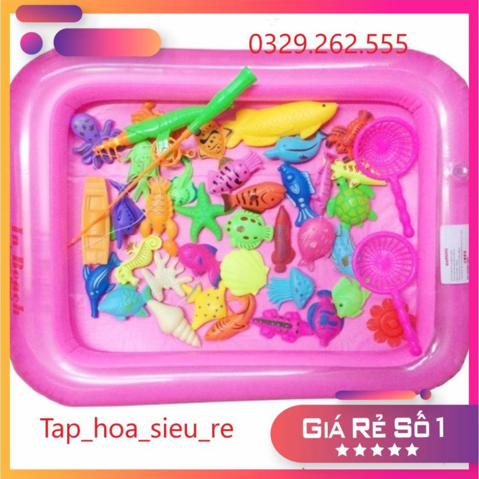 (Rẻ Vô địch) Bộ câu cá phao kém giỏ đựng siêu đáng yêu – đồ chơi vận động tại nhà cho bé