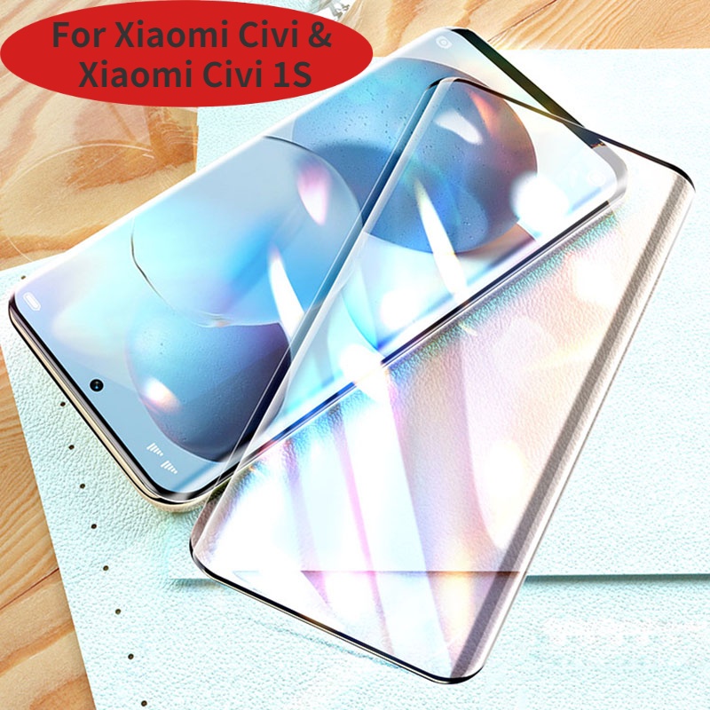 Kính Cường Lực 3D Viền Cong Chống Phản Quang Bảo Vệ Màn Hình Thông Dụng Cho Xiaomi Civi 1S