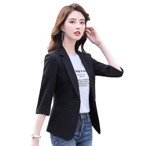 Áo vest công sở nữ Lucy tay lỡ dáng ngắn form ôm 2 màu xanh và đen