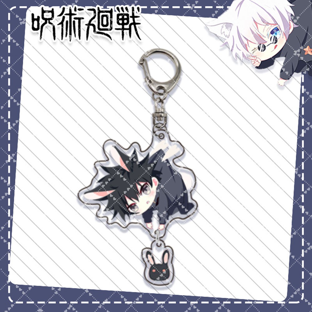 Móc khóa nhựa acrylic hình nhân vật anime Jujutsu Kaisen đáng yêu