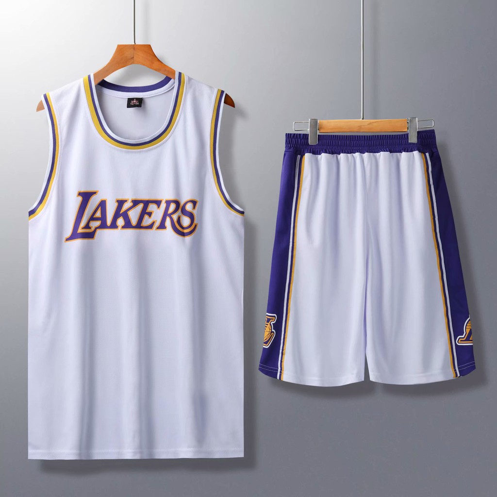 Bộ Quần Áo Bóng Rổ Los Angeles Lakers Phiên Bản Thành Phố Cho Người Lớn