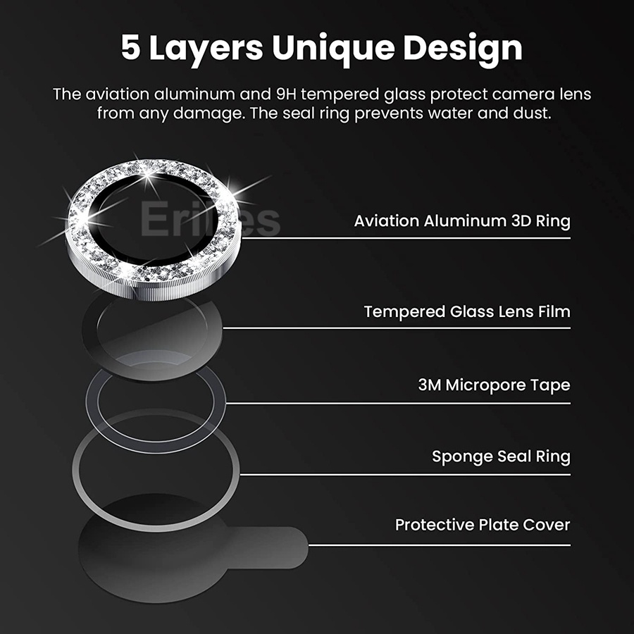 Kính Cường Lực Bảo Vệ Camera Cho iPhone 11 12 13 Pro Max 12 13 Mini 11 12 13 Pro 11 12 13
