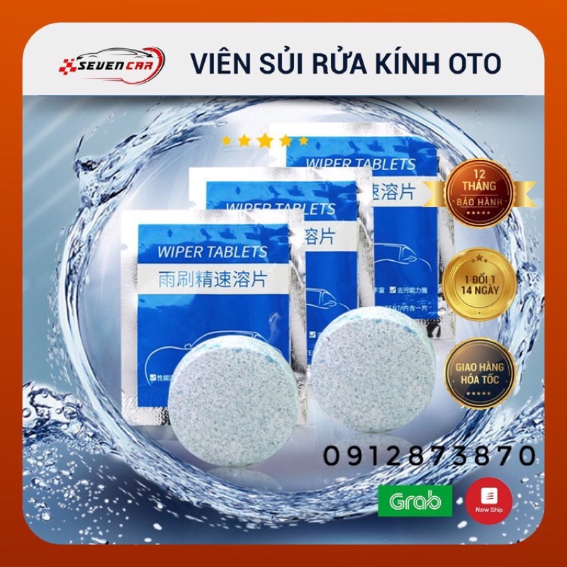 Viên sủi rửa kính oto - nước rửa kính oto, xe hơi tiện ích, tiết kiệm - SEVEN.CAR