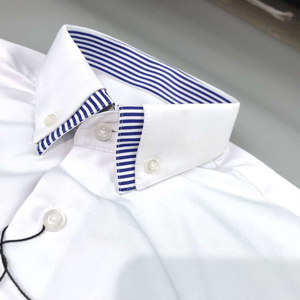 Áo Sơ Mi Nam LUD.MEN Sơ Mi Nam chất lụa dài tay họa tiết phôi cổ cao cấp hàng gỗc giá xưởng may (48-76KG) | BigBuy360 - bigbuy360.vn