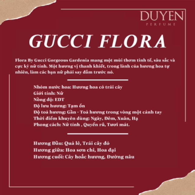 Nước hoa nữ 20ml GUCCI FLORA | BigBuy360 - bigbuy360.vn
