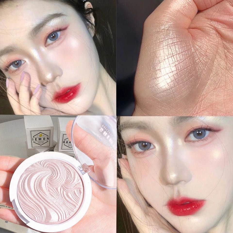 Phấn Trang Điểm Độ Bóng Cao Ánh Ngọc Trai Lấp Lánh Siêu Sáng Kiềm Dầu Độ Bóng Cao