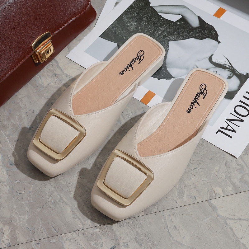 Dép sandal MS mũi vuông phong cách mùa hè thời trang cho nữ 220096