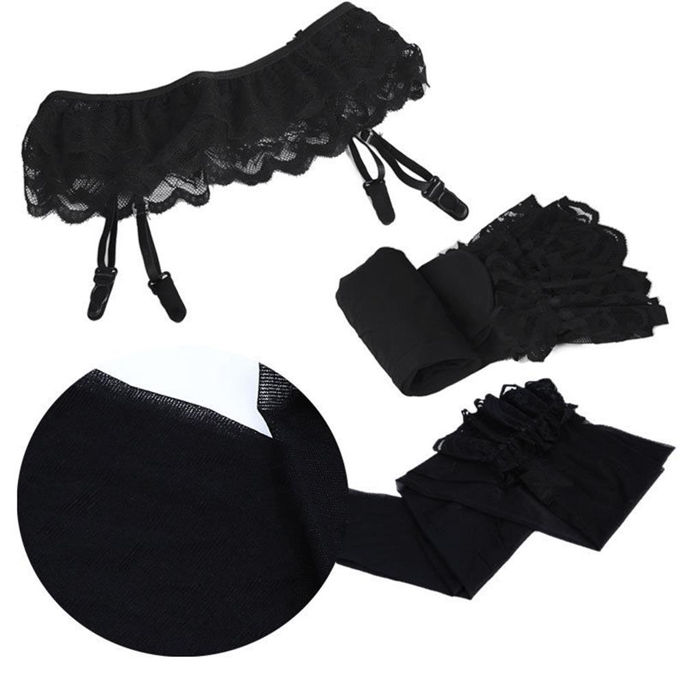 Quần Tất Ren Cao Ngang Đùi + Nịt Bít Tất Thời Trang Gợi Cảm Nhiều Màu Sắc Cho Nữ