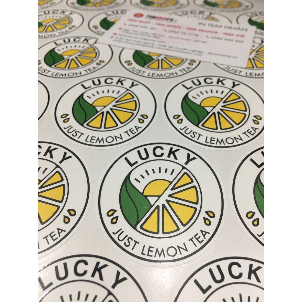 In tem nhãn decan nhựa, decan chống nước, decan nhựa sữa, sticker A3 theo yêu cầu | BigBuy360 - bigbuy360.vn