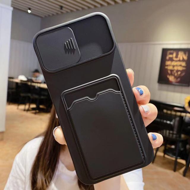 iPhone 13 Pro Max Ốp Điện Thoại Bảo Vệ Máy Ảnh Có Ngăn Đựng Thẻ Cho Iphone 12 Pro Max
