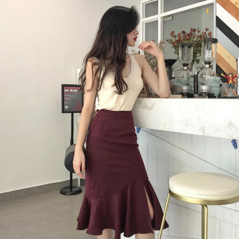 SẴN HÀNG- Chân váy xẻ, chân váy đuôi cá hàng Quảng Châu