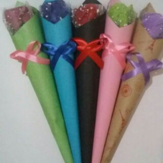 Bó 1 bông hoa hồng sáp