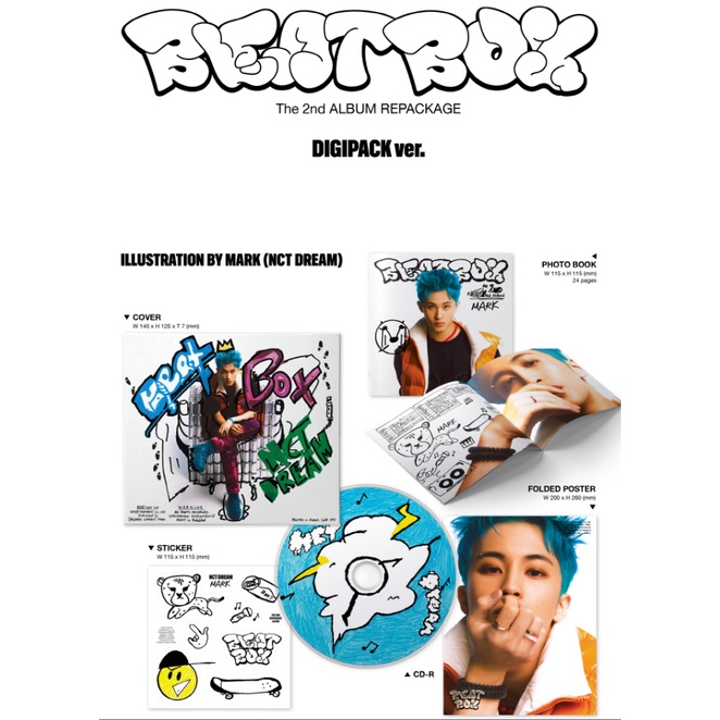 Album NCT DREAM - VOL.2 REPACKAGE 'BEATBOX' nguyên seal có sẵn
