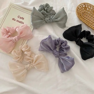 [PHỤ KIỆN XINH] Cột tóc nơ bóng nhũ lấp lánh dễ thương (màu ngẫu nhiên)