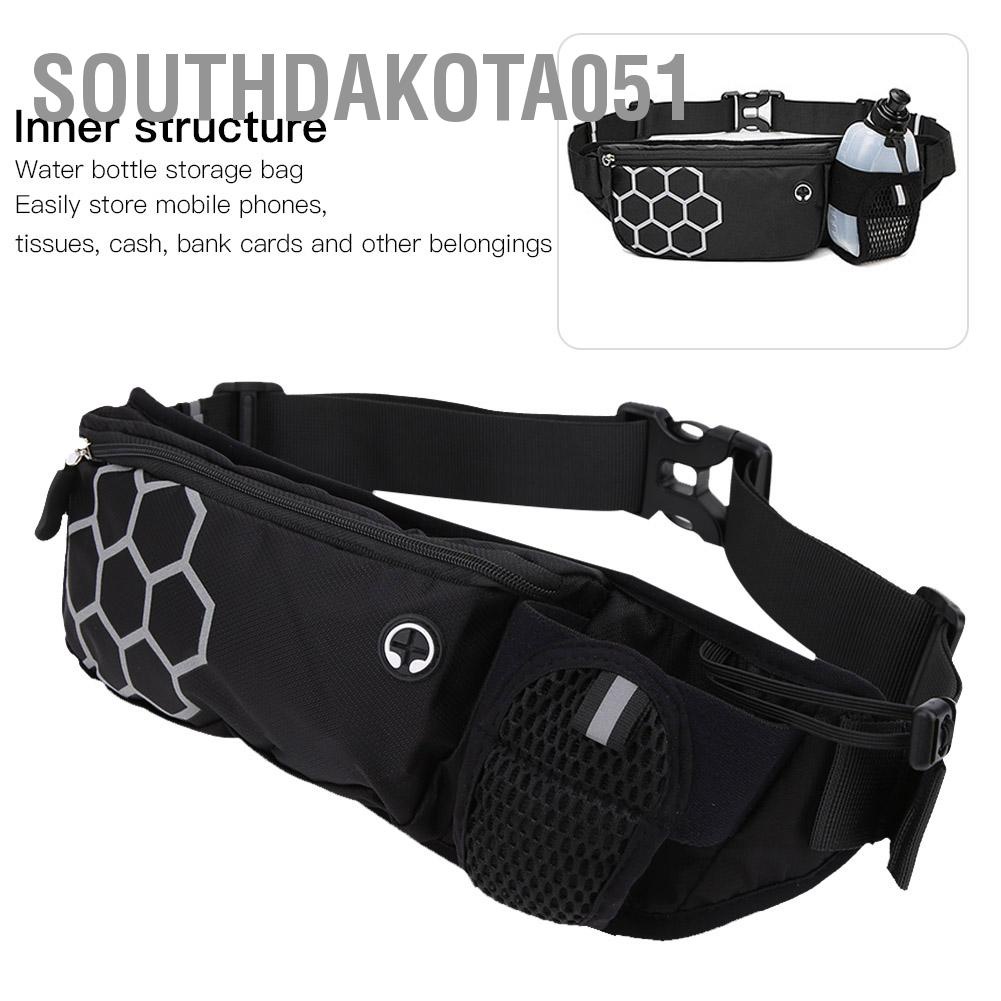 Southdakota051 Túi đeo thắt lưng Running Belt Unisex Không thấm nước ngoài trời Runner thể thao Fanny Pack