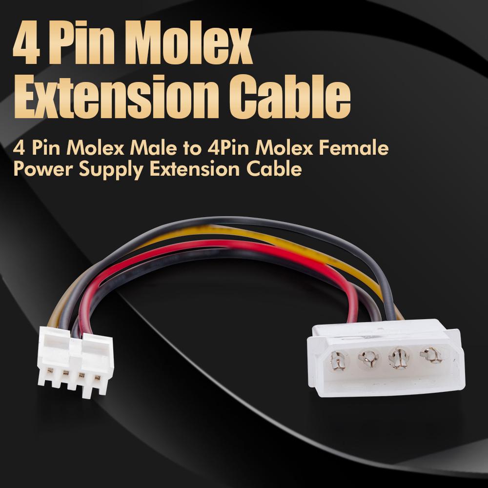 Set 2 Cáp Nguồn 4pin Molex 4pin