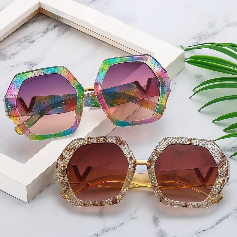 Kính Mát Tròng Hình Học Cho Nam Nữ