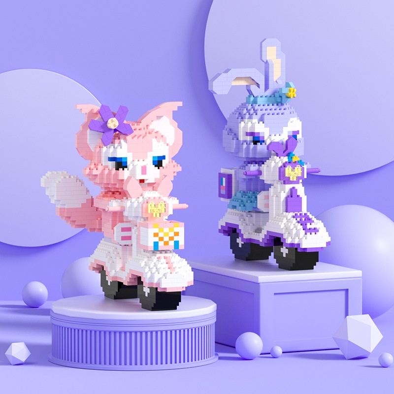 Đồ chơi lắp ráp Phi Hành Gia Spaceman Có Đèn Hapi Toys - Mô Hình 3D Model làm quà tặng dễ thương