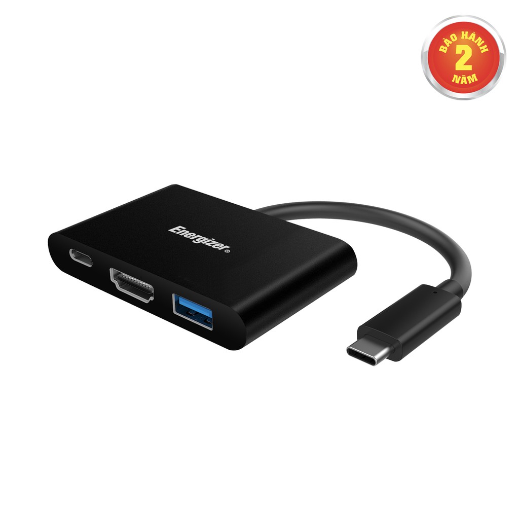 Bộ chuyển USB-C3.1 Hub Energizer USBA/USB-C/HDMI - HC303CV