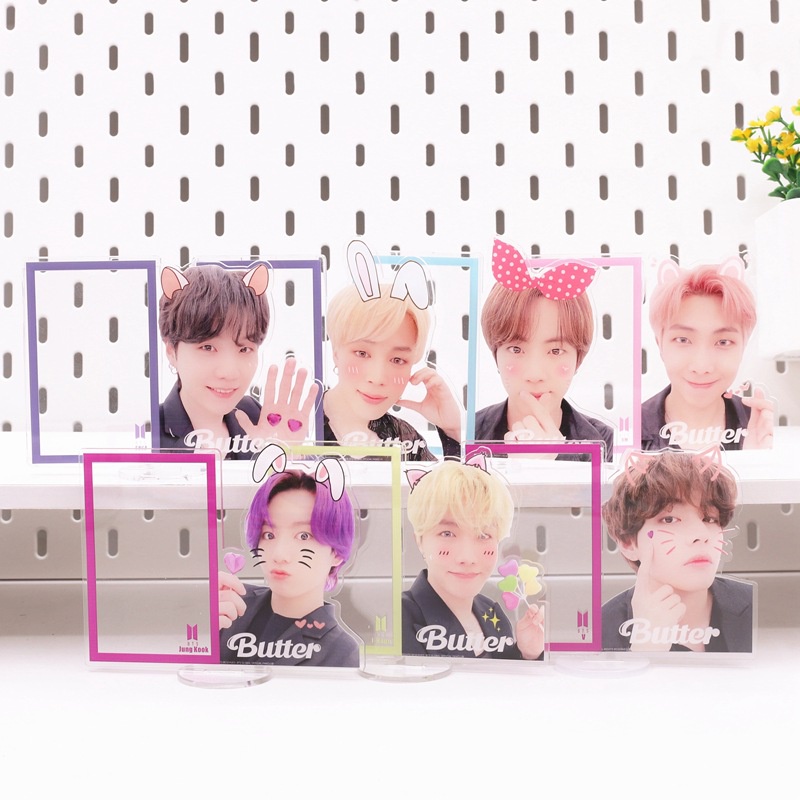 Khung ảnh bằng acrylic hình thành viên nhóm nhạc BTS JUNGKOOK JIMIN V SUGA RAPMONSTER JIN J-HOPE