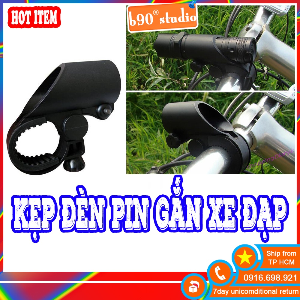 GIÁ SỈ   Kẹp Đèn Pin Gắn Xe Đạp Giá Đỡ Đèn Pin Chắc Chắn