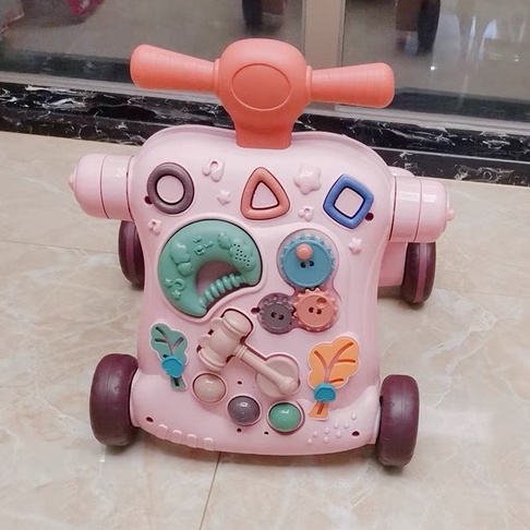 Xe tập đi đa năng cho bé 6 in 1 cao cấp( xe chòi chân,scooter, bàn nhạc,xe đẩy , treo nôi, tập đi)
