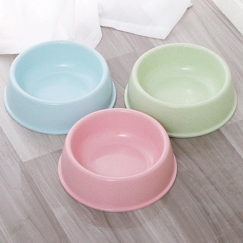 Bát đơn nhựa lúa mạch siêu bền cho chó mèo, 2 size - Titipets