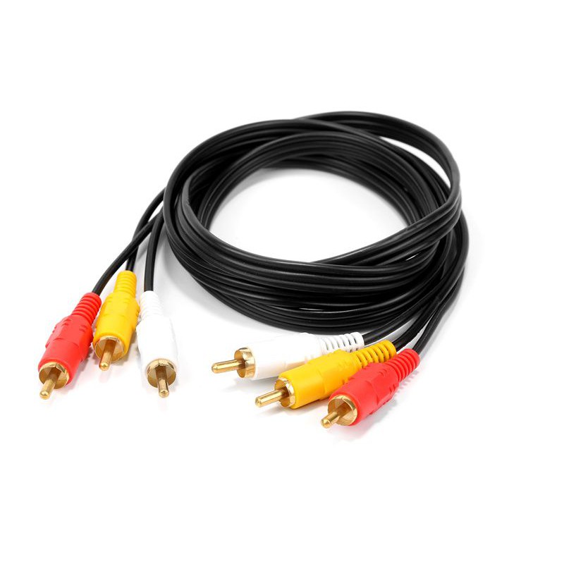 【1.5m/3m/5m/10m】Dây Cáp Âm Thanh 3 Rca Sang 3 Rca Dài Chất Lượng Cao