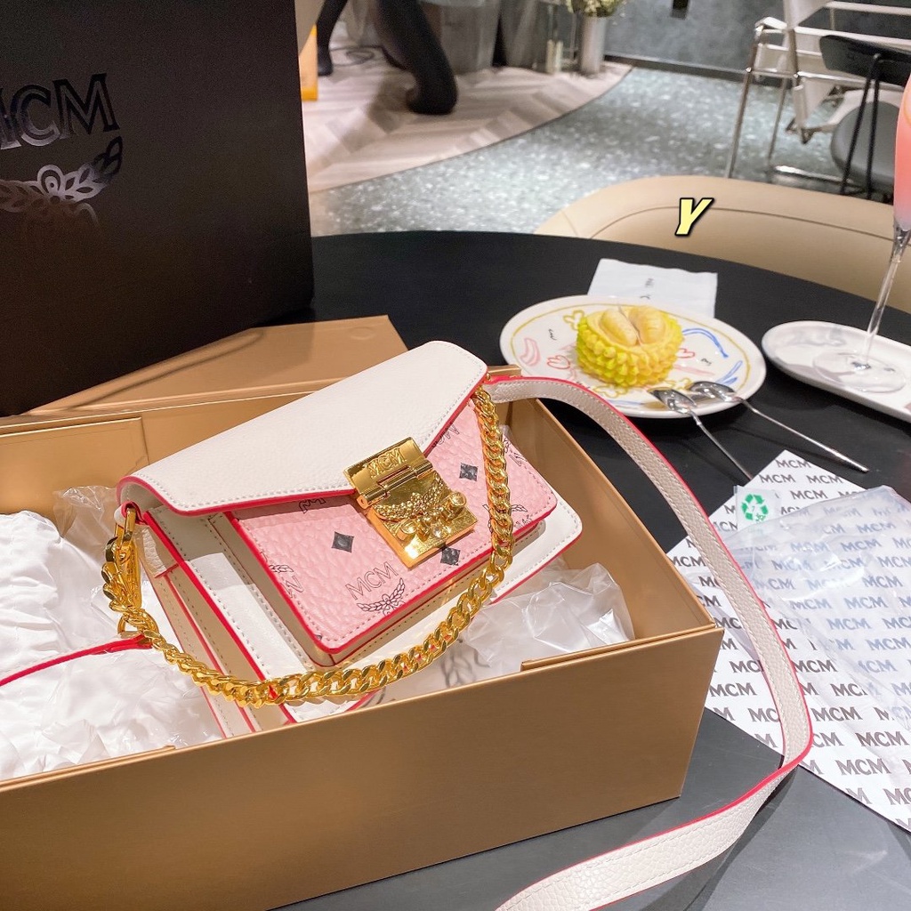 MCM Túi Đeo Chéo Phong Cách Vintage Hàn Quốc Thời Trang Cho Nữ