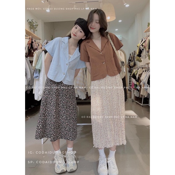 sơ mi cổ vest 2 túi 6124