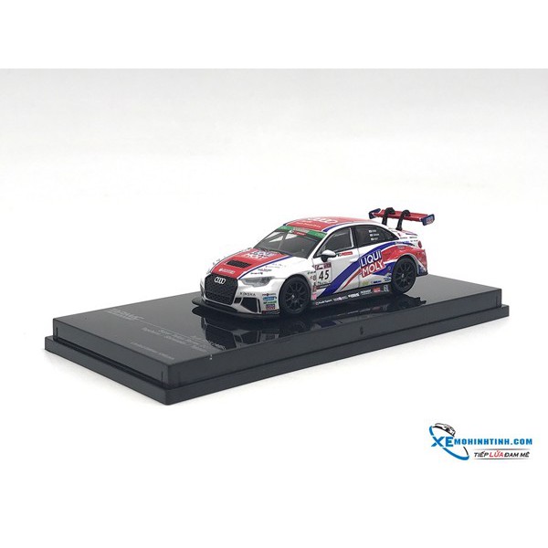 Xe Mô Hình Audi RS3 LMS Super Taikyu Series 2017 Tarmac Work 1:64 ( Trắng , Đỏ )