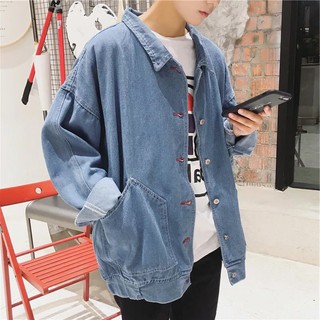 Áo Khoác Bò Jean / Denim Jacket Thời Trang Nam Basic phong cách Hàn Quốc-AB5