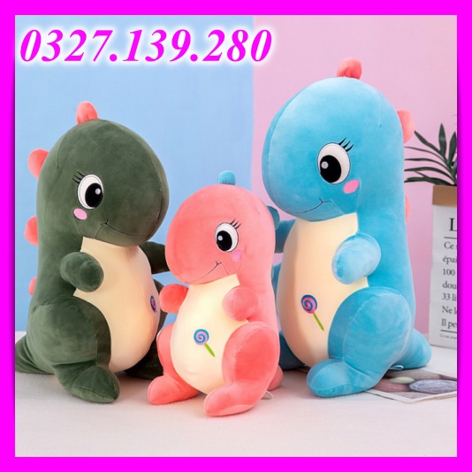 [ Hàng Sẵn Giá Tốt ] Gấu Bông Khủng Long Khủng Long Nhồi Bông Quà Tặng Dễ Thương Chất Bông Mềm Mịn