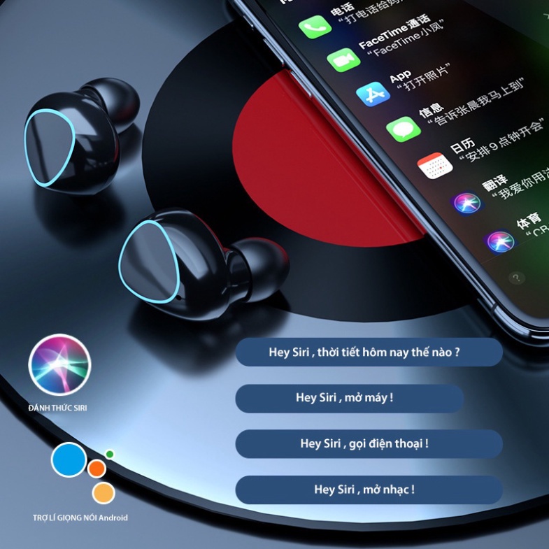 Tai Nghe Bluetooth M10 Pro Tai Nghe Không M10 Pro Phiên Bản Nâng Cấp Pin Trâu, Nút Cảm Ứng Tự Động Kết Nối