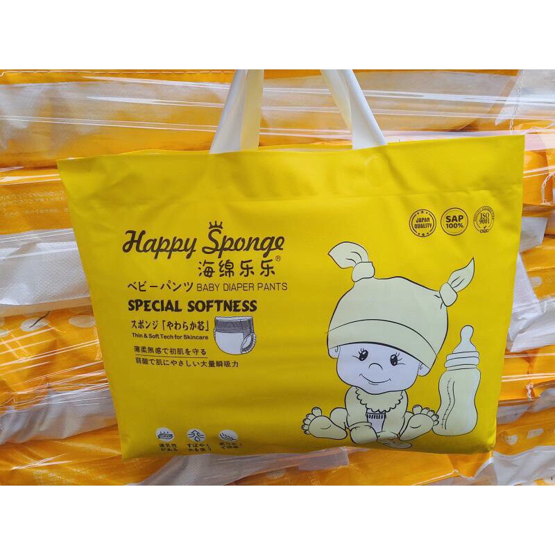 1 Bịch Bỉm Happy Sponge xuất Nhật S120/M104/L96/M92/L92/XL88/2XL84/3XL80/4XL80